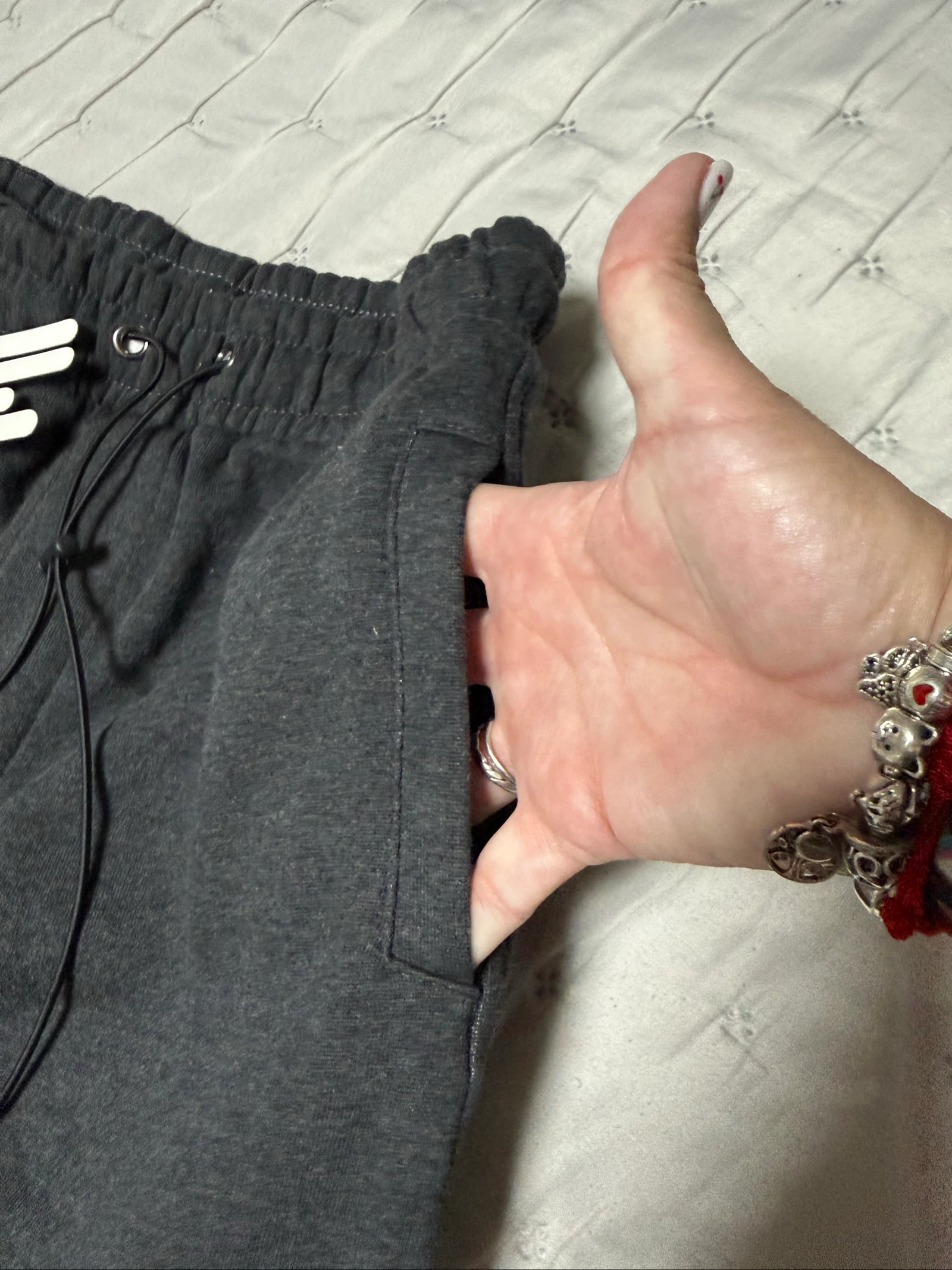 Donkere grijze cargo joggingbroek met label "catch" – photo 7